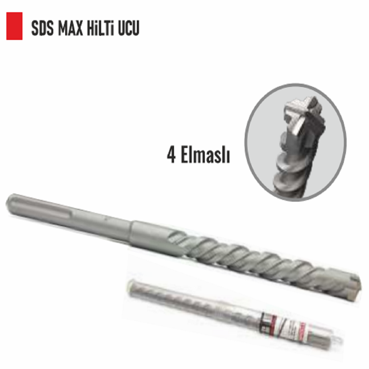 SDS MAX 4 ELMASLI HİLTİ UCU 16*340mm