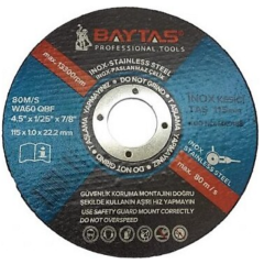 BAYTAŞ İNOX KESİCİ TAŞ 115x1.0x22-23mm